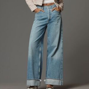 Agolde Dame Cuffed Denim